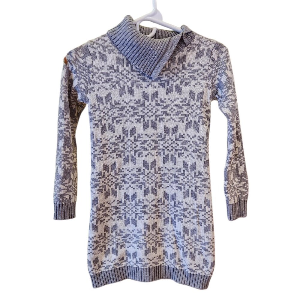 Girls Sweater Dress / Tunic – Size 6X – Isaac Mizrahi – Cute Pattern